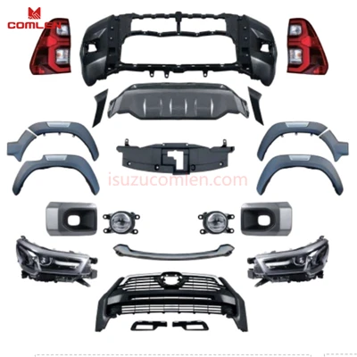 1 Set Upgraded Facelift Bodykit For Toyota Hilux 2016-2020 Facelift To 2021 Hilux Rocco Style With Headlight Taillight Bumpers suppliers