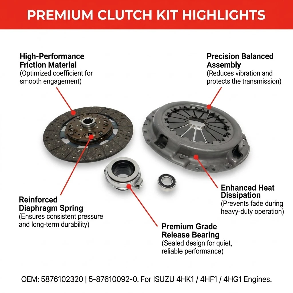 5876102320 Clutch Kit Set for ISUZU 700P NPR NQR Repair